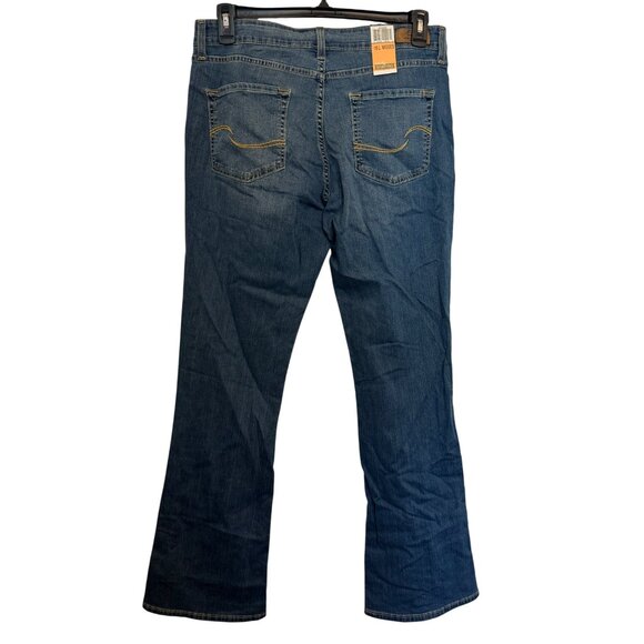 Signature By Levi Strauss Totally Shaping Bootcut Women’s Jeans Size 16 Blue Den - Picture 2 of 8